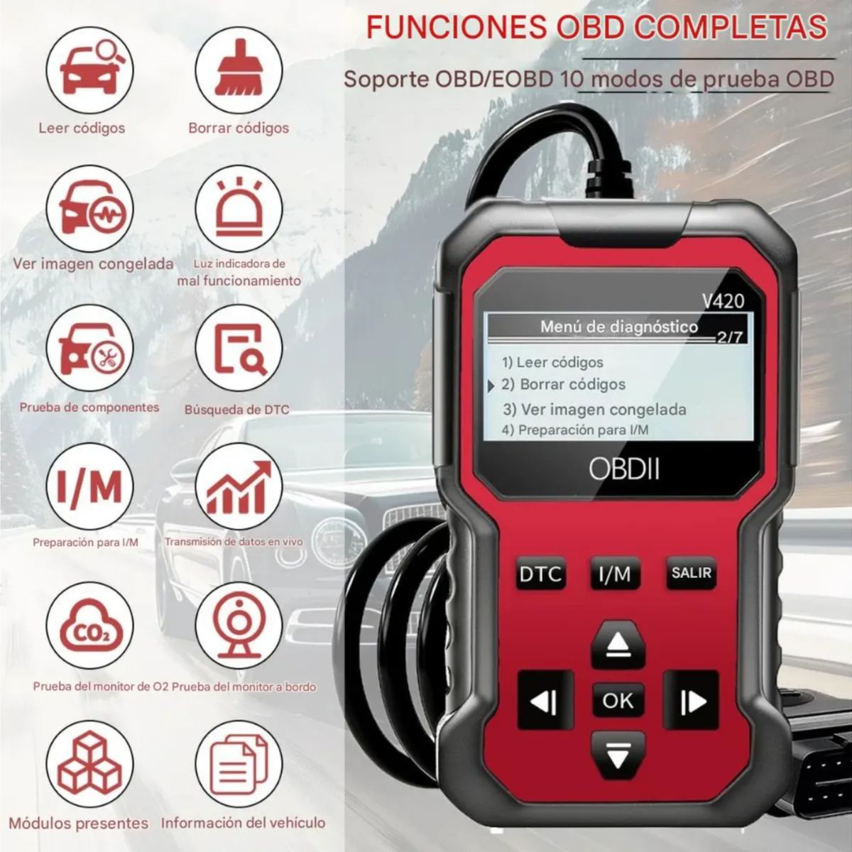 GENERICO - Escaner Automotriz Obd2 V410 Diagnóstico y Corrección