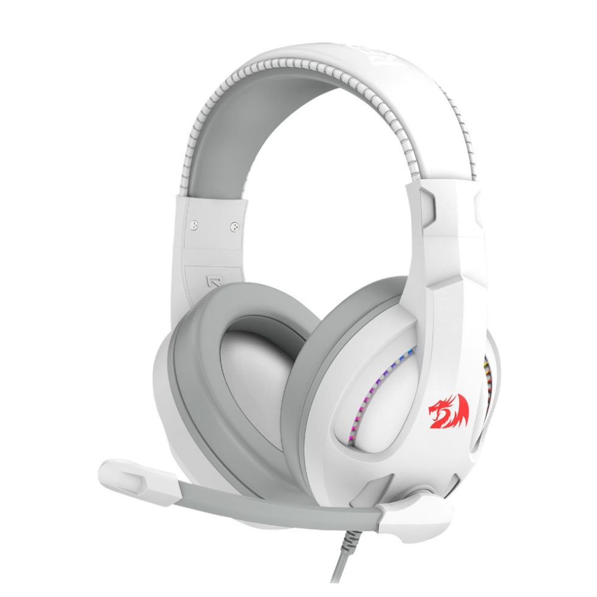 REDRAGON - Diadema Redragon Cronus H211W Blanca RGB Micrófono 3,5 mm