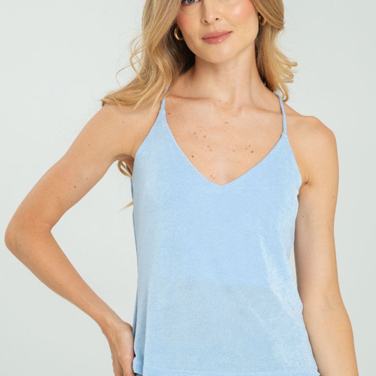 RAGGED - Top tiras malibu Azul cielo Ragged