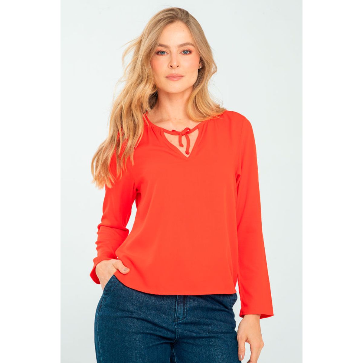 RAGGED - Blusa colet Rojo medio Ragged