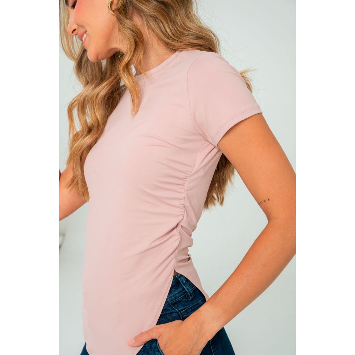 RAGGED - Top largo lecer Rosado palo de rosa Ragged