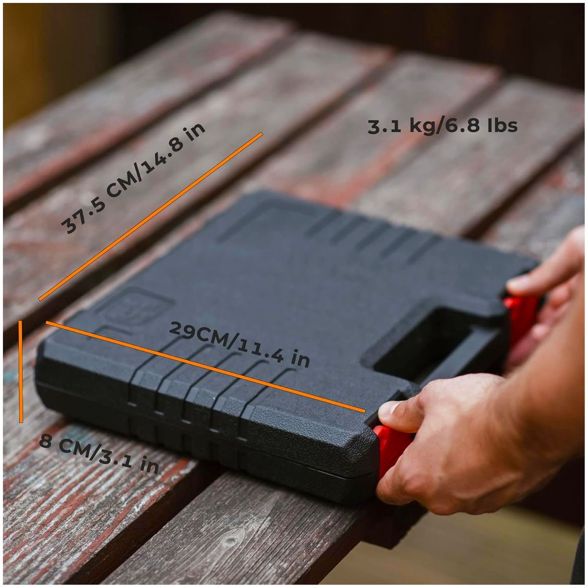 ONE PIXEL - Caja De Herramientas 102 Piezas Manuales Juego Estándar Mano