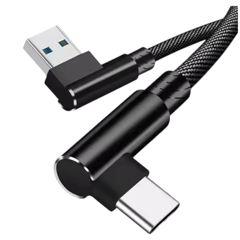 GENERICO - Cable 90° Tipo C Carga Segura Y Transmisión Rápida