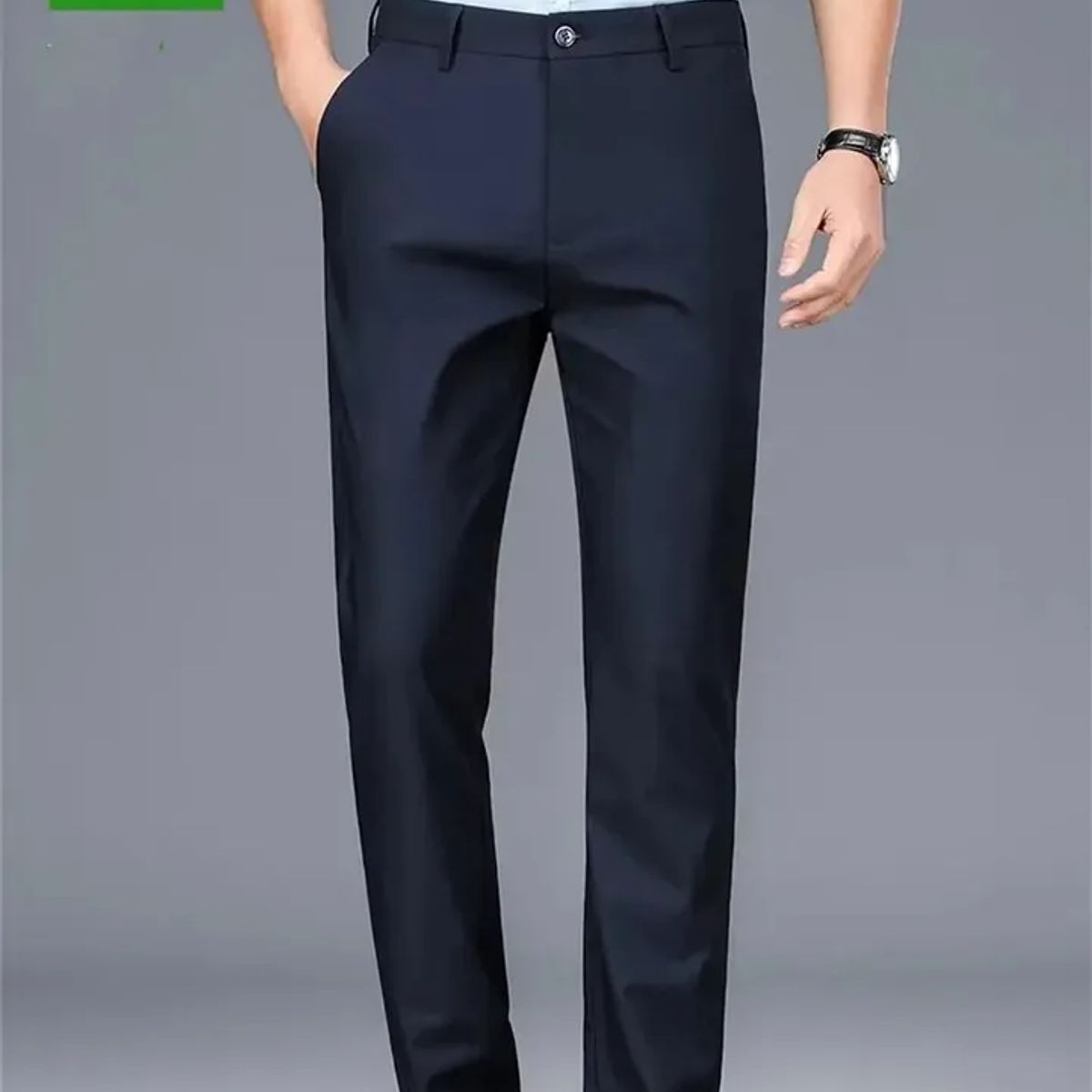 ABC - Pantalon lino traje para hombre clasico colores elegante negocios