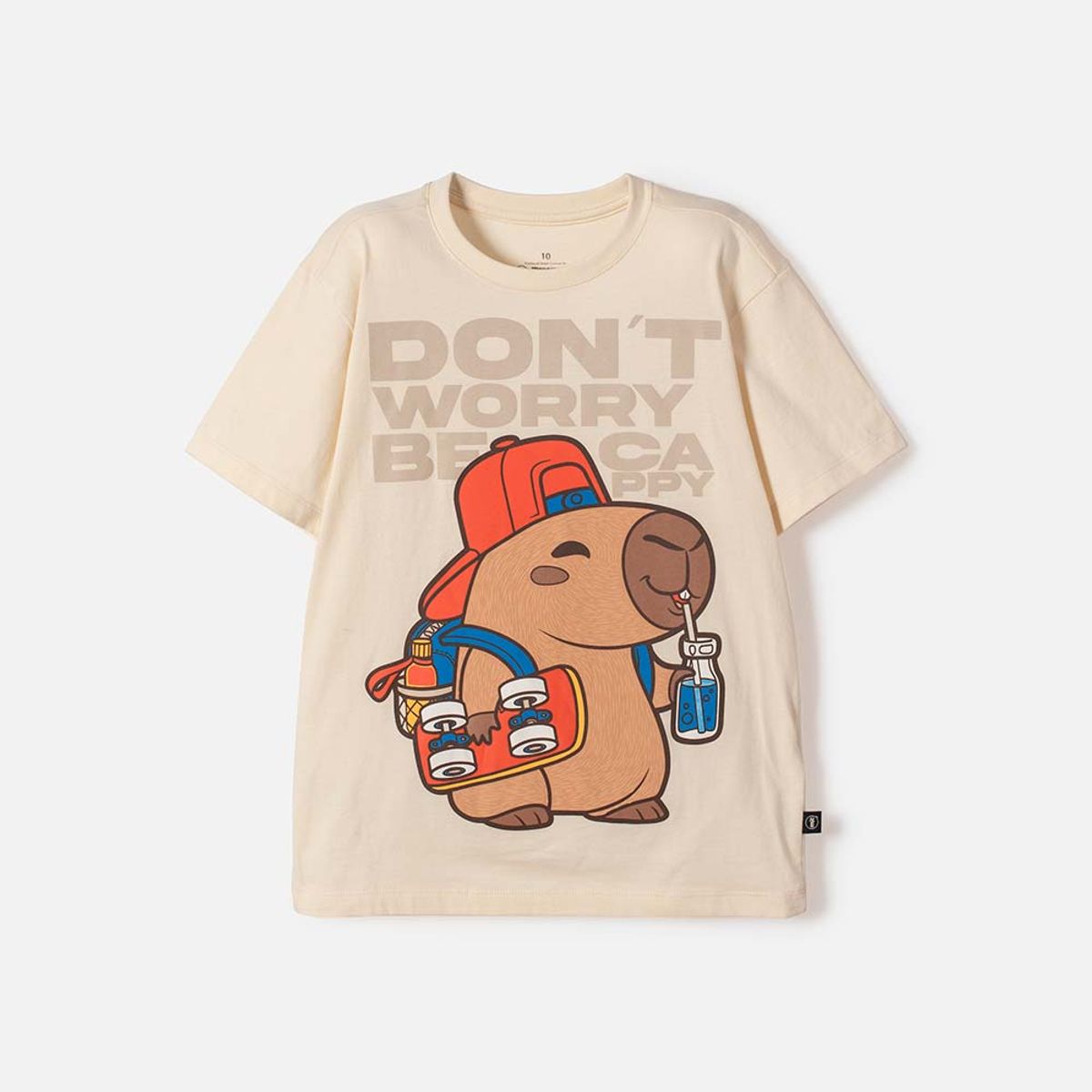 MIC - Camiseta de Mic manga corta almendra para niño