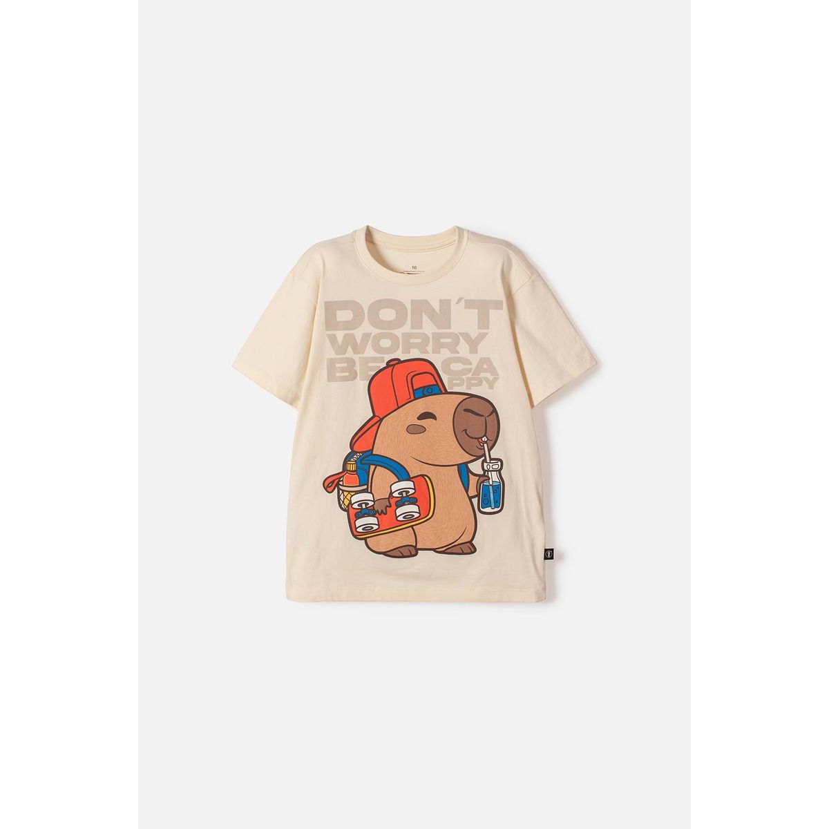 MIC - Camiseta de Mic manga corta almendra para niño