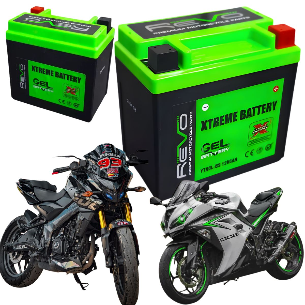 REVO - Bateria revo gel ytz12s motos pulsar dominar ktm  repuestos