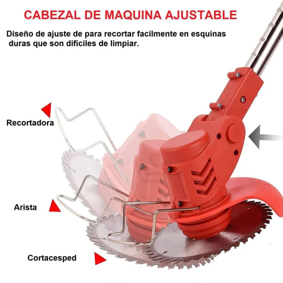 TECNOHOGAR JS - Guadaña Podadora Cortadora Césped Eléctrica 56v Bateria
