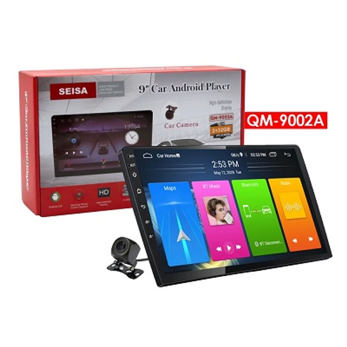 GENERICO - Pantalla Android ”9” Con Bluetooth GPS y WiFi Para Carro