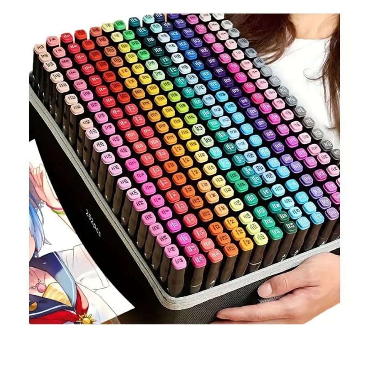 AMERICAN GENERICS - Marcadores de Alcohol 262 Colores – Set Completo Doble Punta