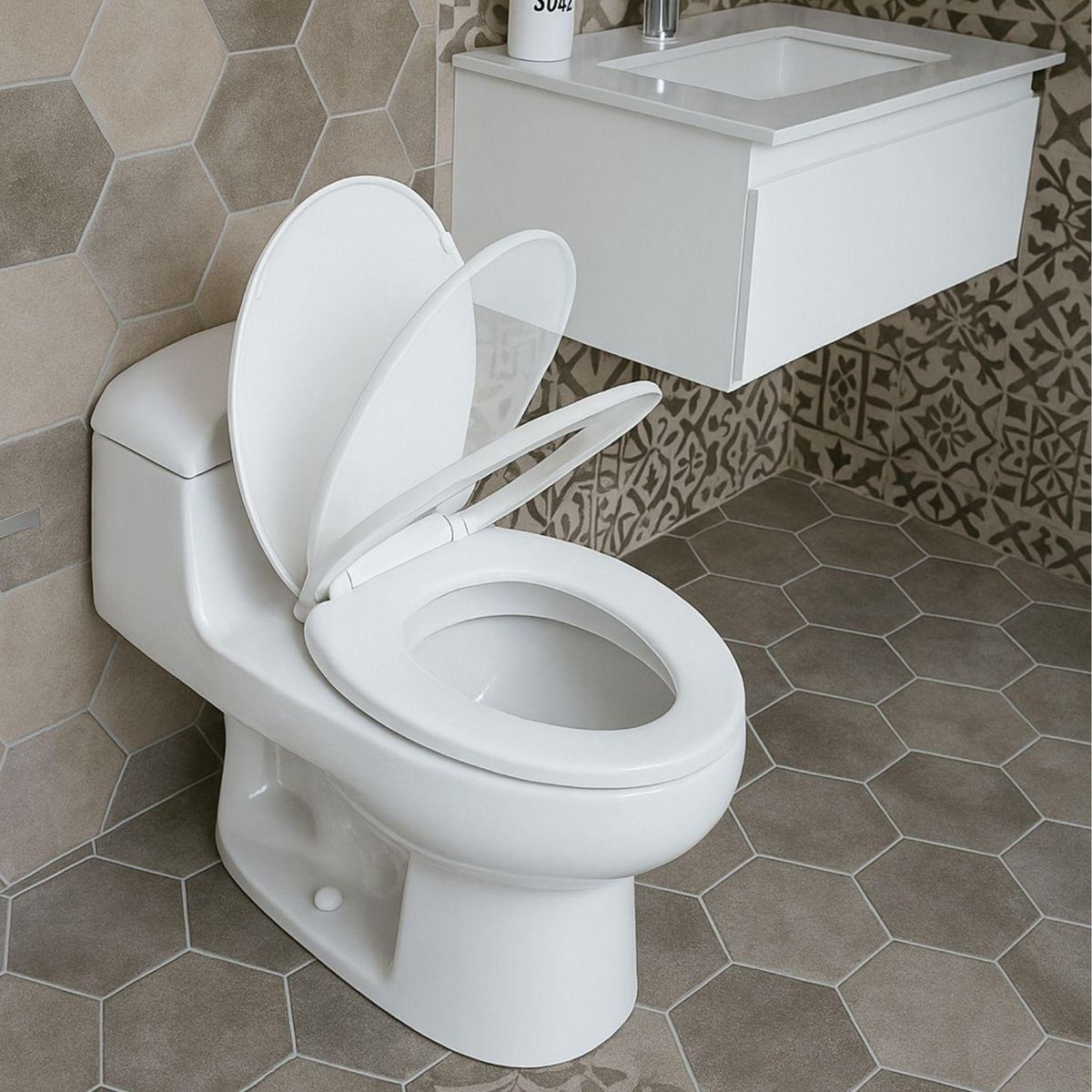 PAMO - Asiento Sanitario Caída Lenta Redondo Fácil Instalación
