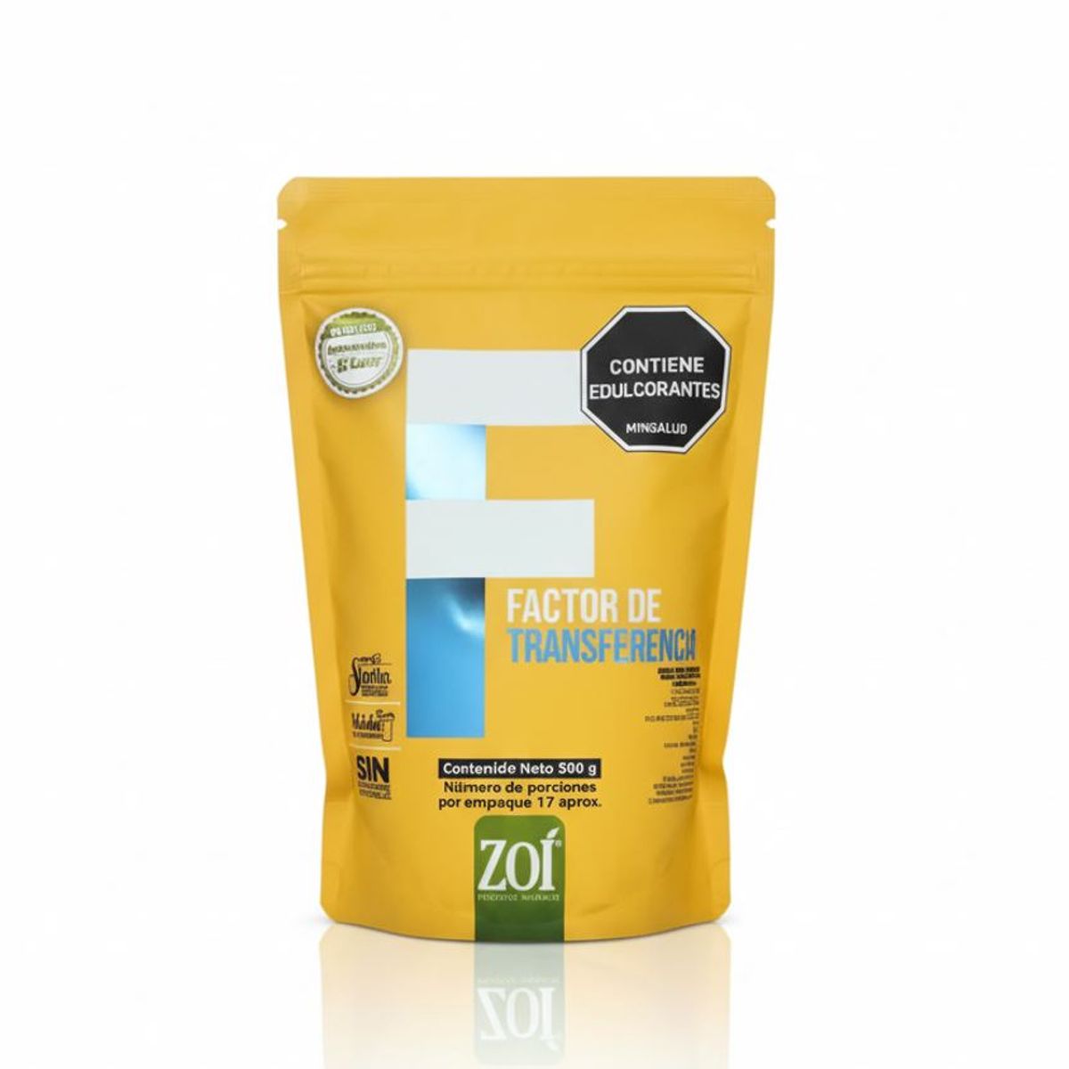 NATURAL FRESHLY - ALIMENTO EN POLVO CON CALOSTRO BOVINO X 500GFACTOR DE TRANSFERENCIA