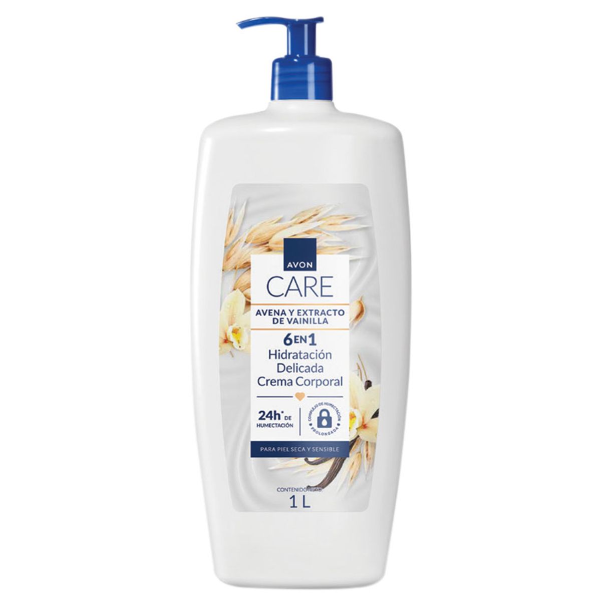 AVON - Avon Care 6 En 1 Crema Corporal Avena Y Extracto De Vainilla - 1000 ml