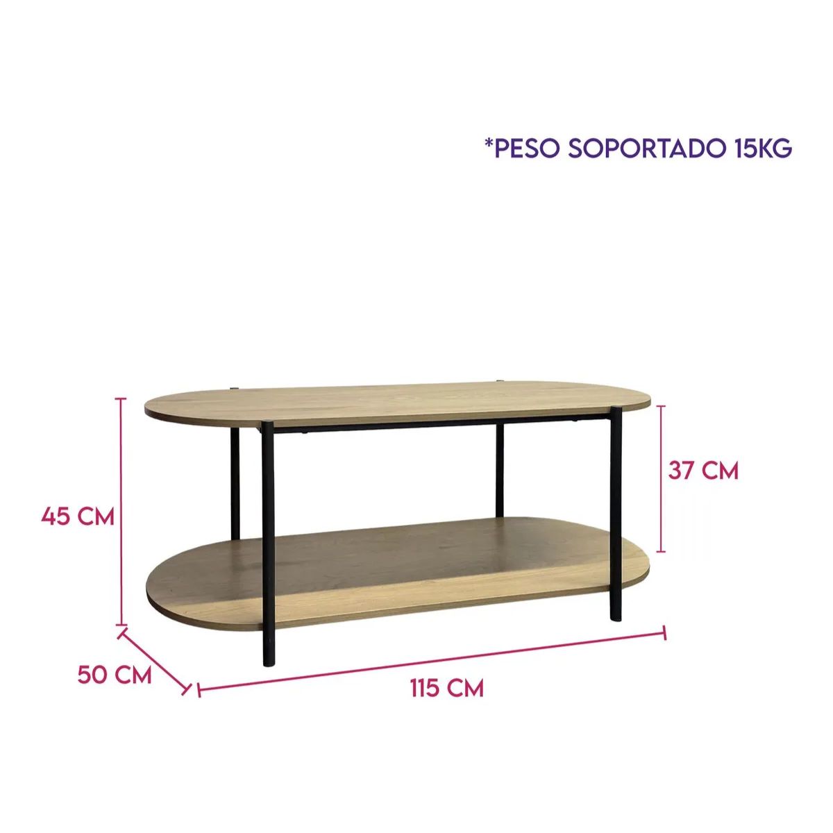 GENERICO - Mesa Auxiliar Sala Dos Niveles De Centro Refapolinar