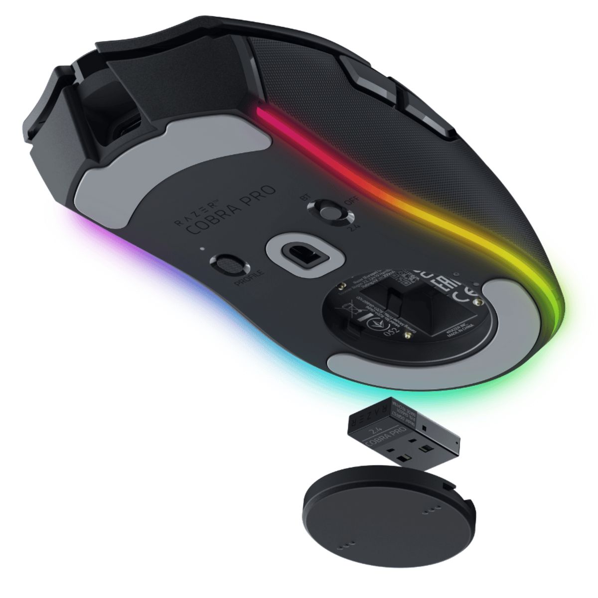 RAZER - Mouse Razer Cobra Pro Lightweight Wireless Chrome Negro