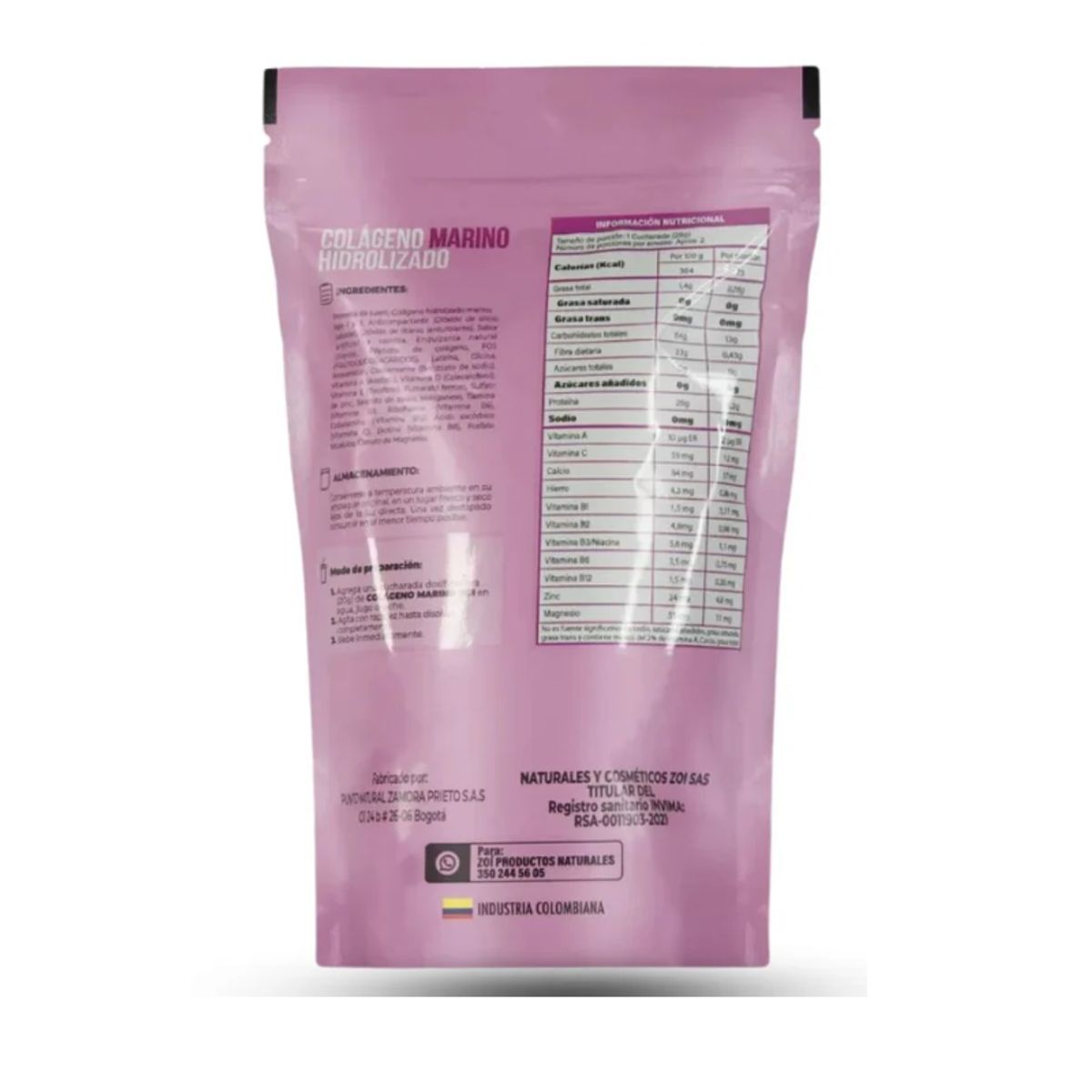 NATURAL FRESHLY - ALIMENTO EN POLVO CON COLAGENO HIDROLIZADO MARINO X 500 G.