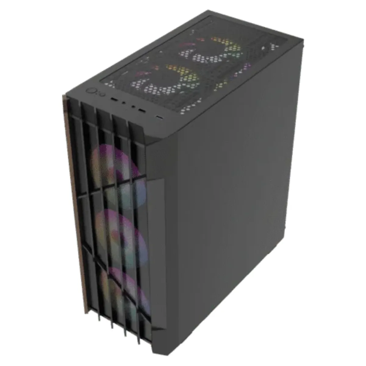 ICEBERG - Chasis Gamer Iceberg Wood Core Ventiladores ARGB ATX