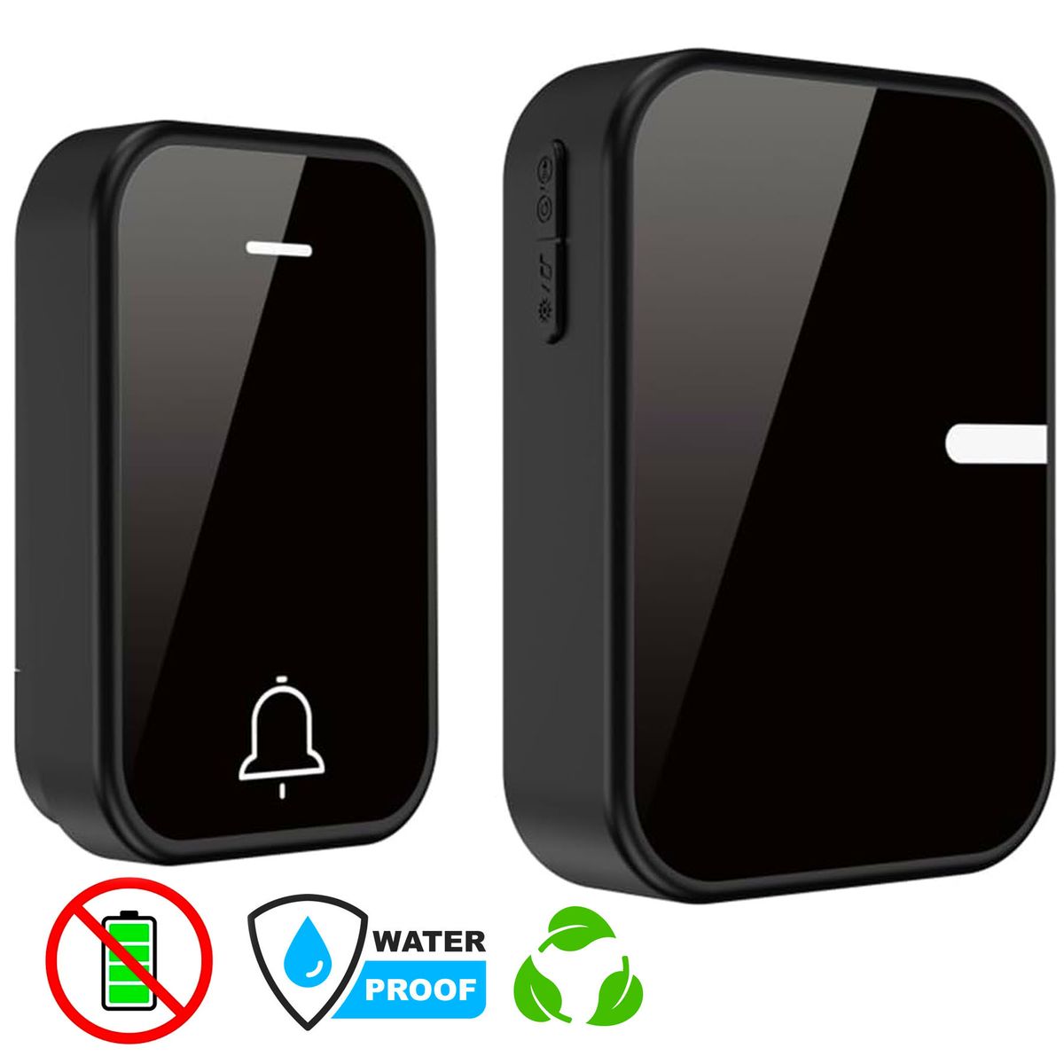 ONE PIXEL - Timbre Inalámbrico Exterior Impermeable Con Led IP55 Ecológico