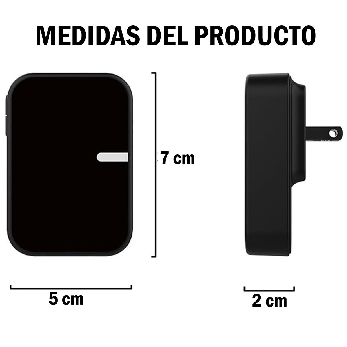 ONE PIXEL - Timbre Inalámbrico Exterior Impermeable Con Led IP55 Ecológico