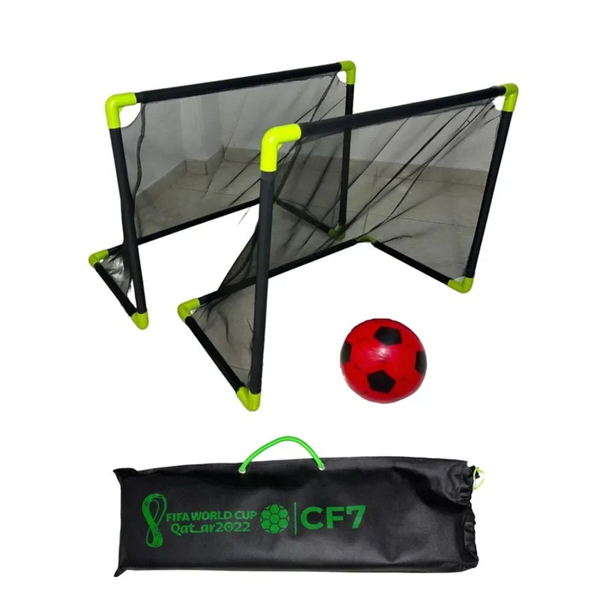 GENERICO - Cancha Futbol Soccer X2 Juguete Armable + Balón