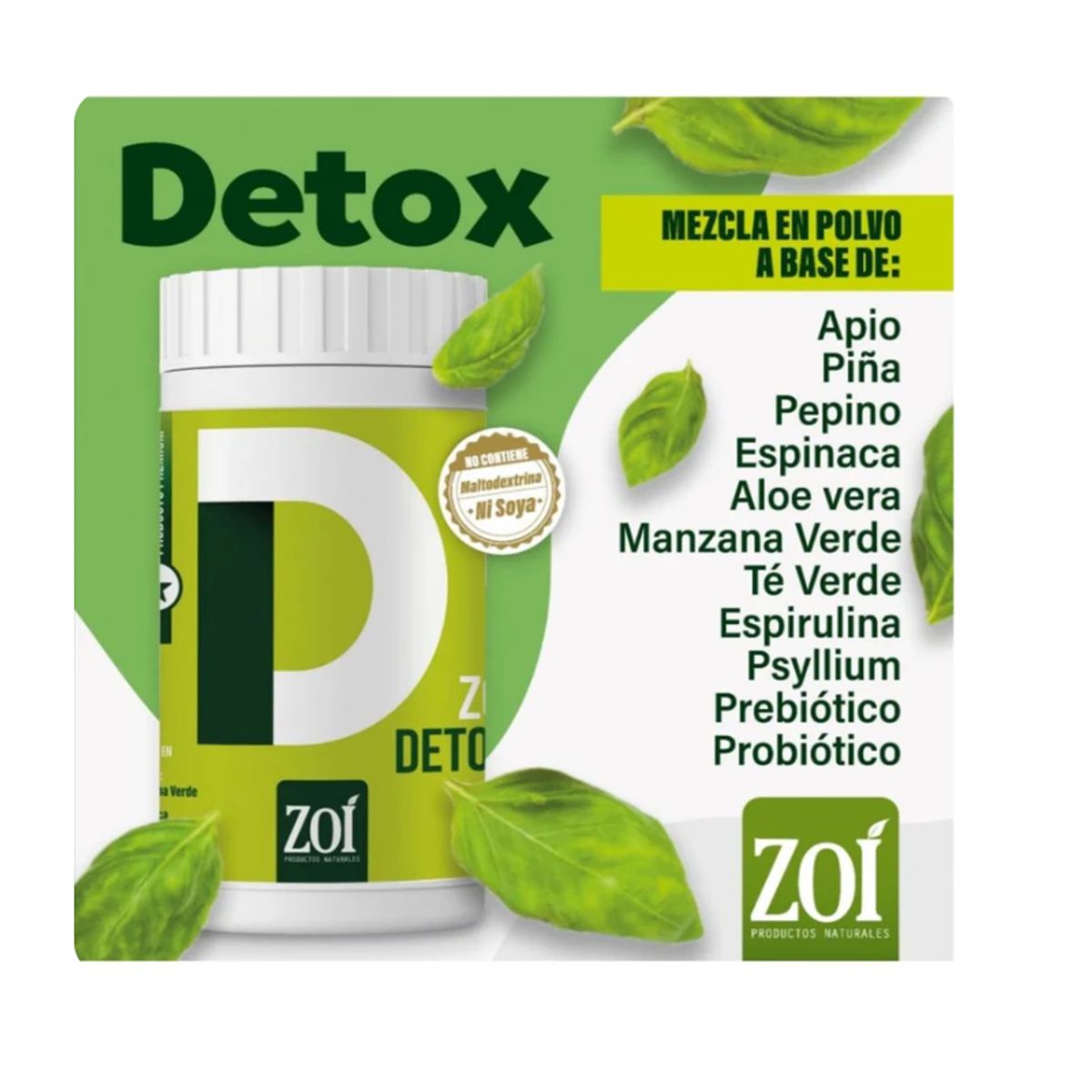 NATURAL FRESHLY - ALIMENTO CON TE VERDE VITAMINAS Y MINERALES X700G ZOI DETOX