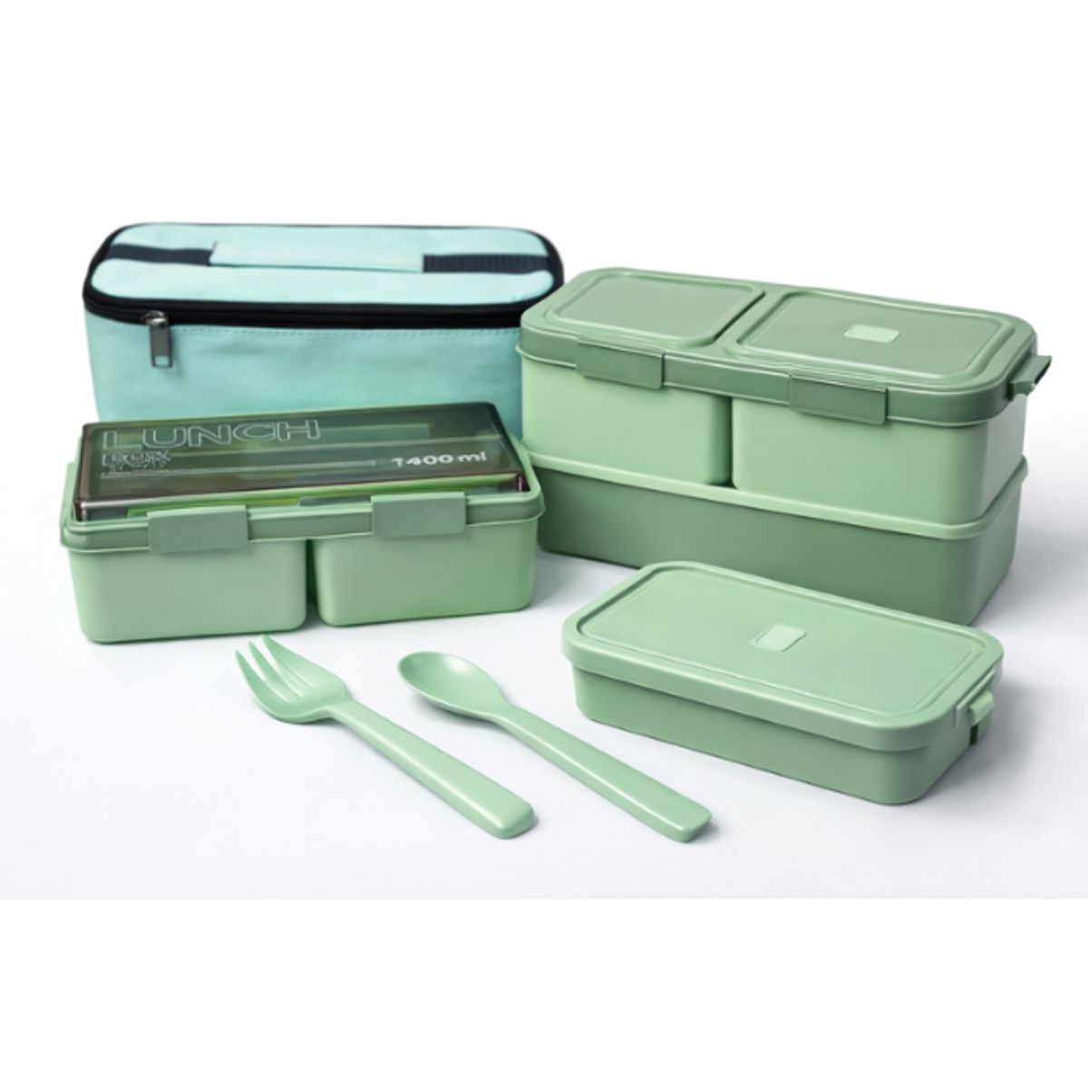 SHUNGA - Recipiente De Comida + Lonchera Modelo B  Ml Hermética Y Portátil