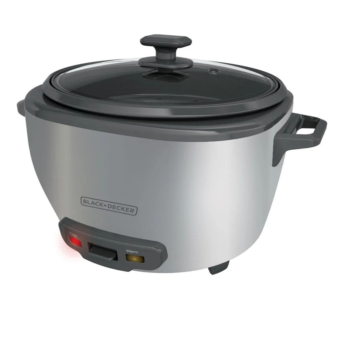 BLACK+DECKER - Olla Arrocera Black+Decker 20 Tazas Tapa Vidrio y Vaporera RC5200M