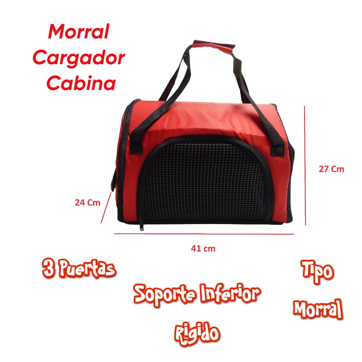 HALLY PET - Morral Cargador Cabina  + 15 Unidades de Tapetes Gris