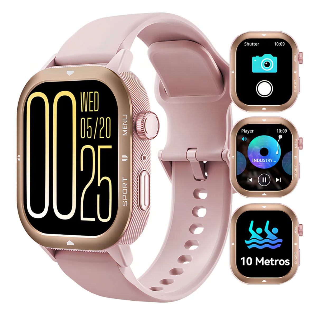 CUBOT - Reloj Inteligente Smartwatch Cubot U1 Llamadas Bluetooth 1.95