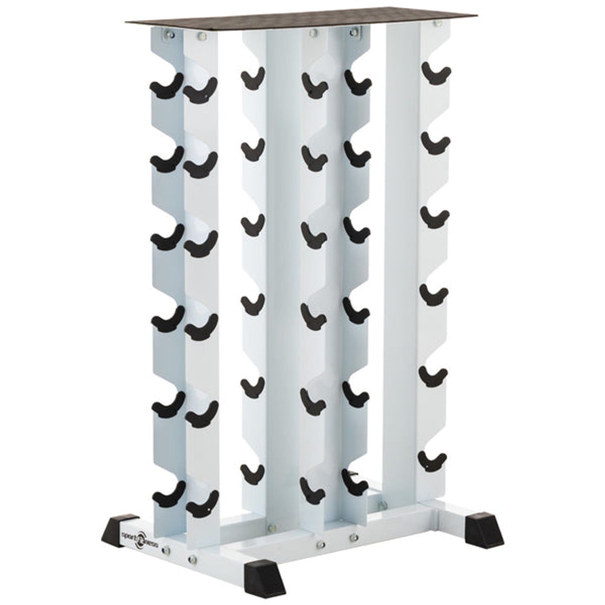 SPORT FITNESS - Rack para Mancuernas Hexagonales- Encauchetadas