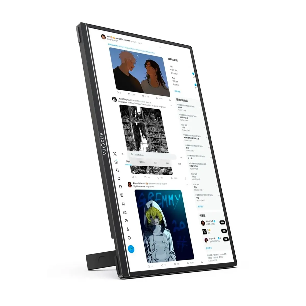 GENERICO - Monitor Portátil Arzopa A1S 14 Full HD IPS