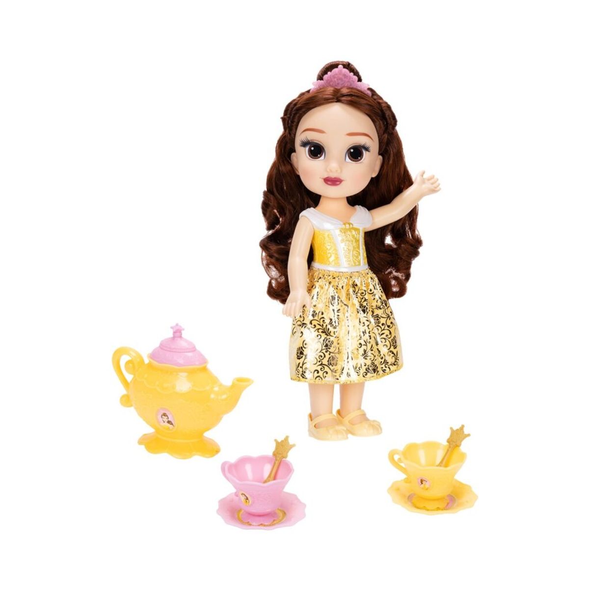 DISNEY - Muñeca Disney Princesa Bella con Set de Té