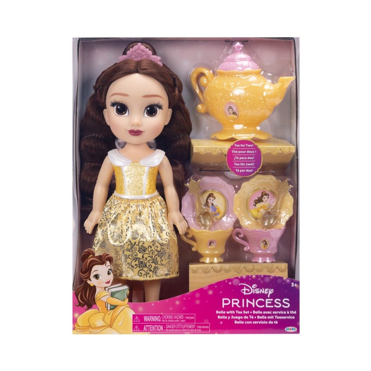 DISNEY - Muñeca Disney Princesa Bella con Set de Té