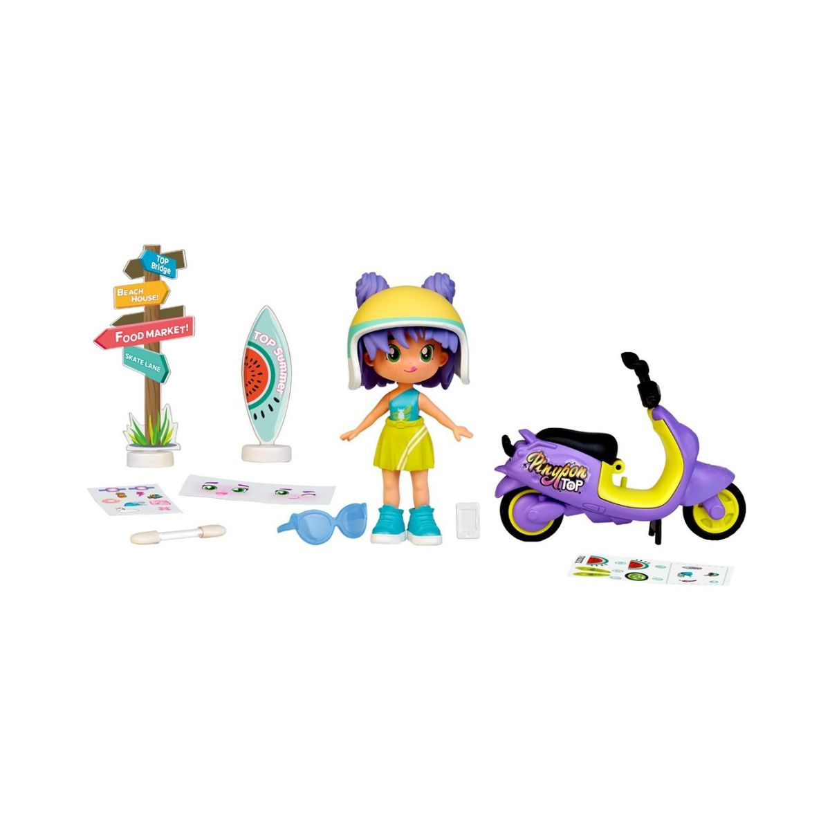 PINYPON - Muñeca Pinypon Top Motorizada con Accesorios