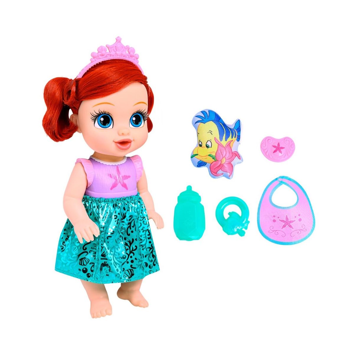 DISNEY - Muñeca Bebé Disney Princesa Ariel con Accesorios