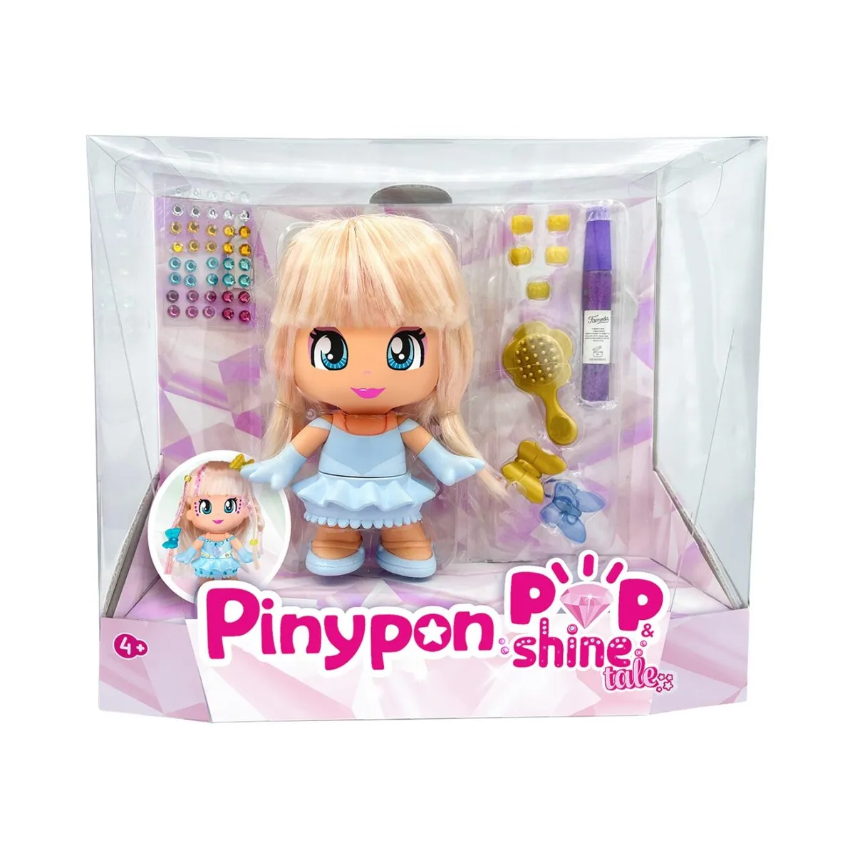 PINYPON - Muñeca Pinypon Pop and Shine Cuentos con Accesorios