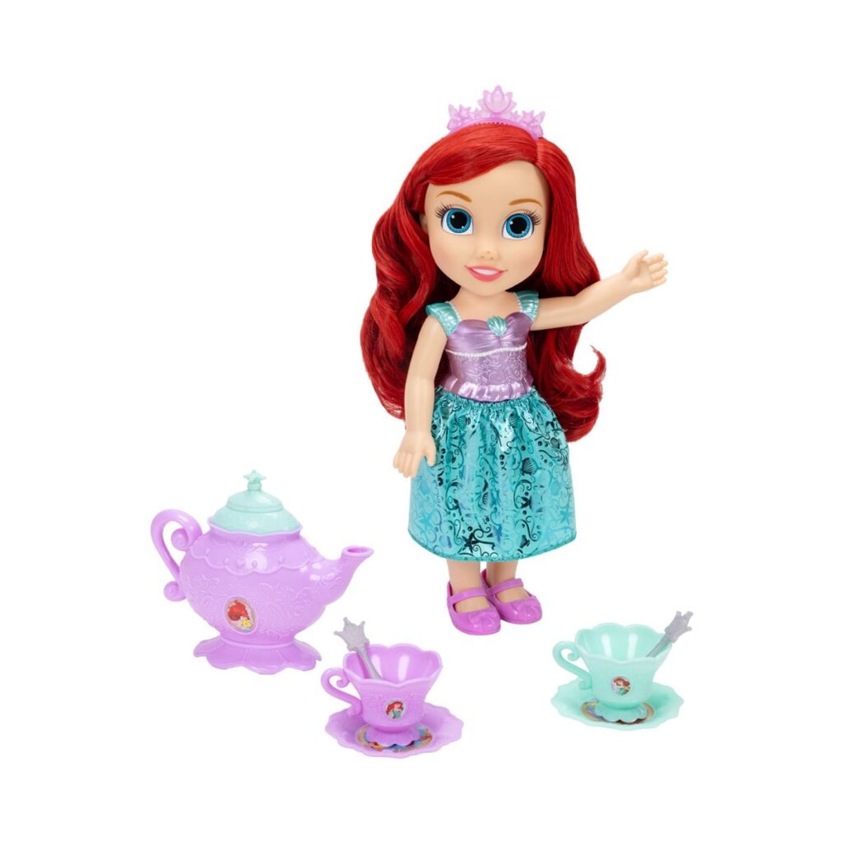 DISNEY - Muñeca Disney Princesa Ariel con Set de Té