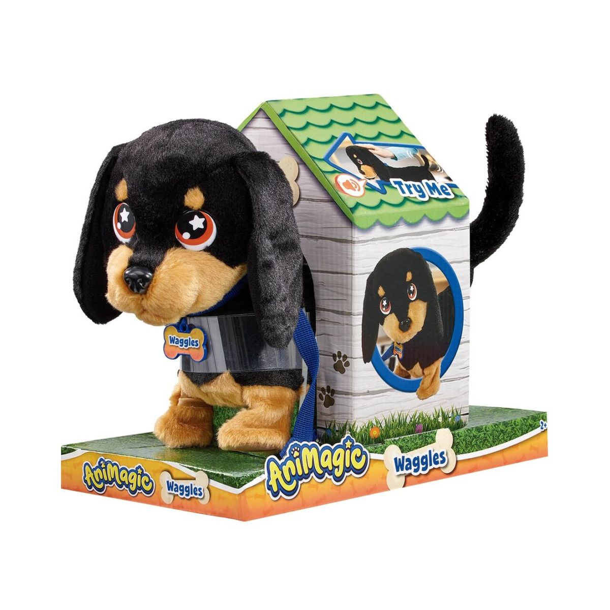ANIMAGIC RANGE - Peluche AniMagic Perro Waggles Mascota Interactiva