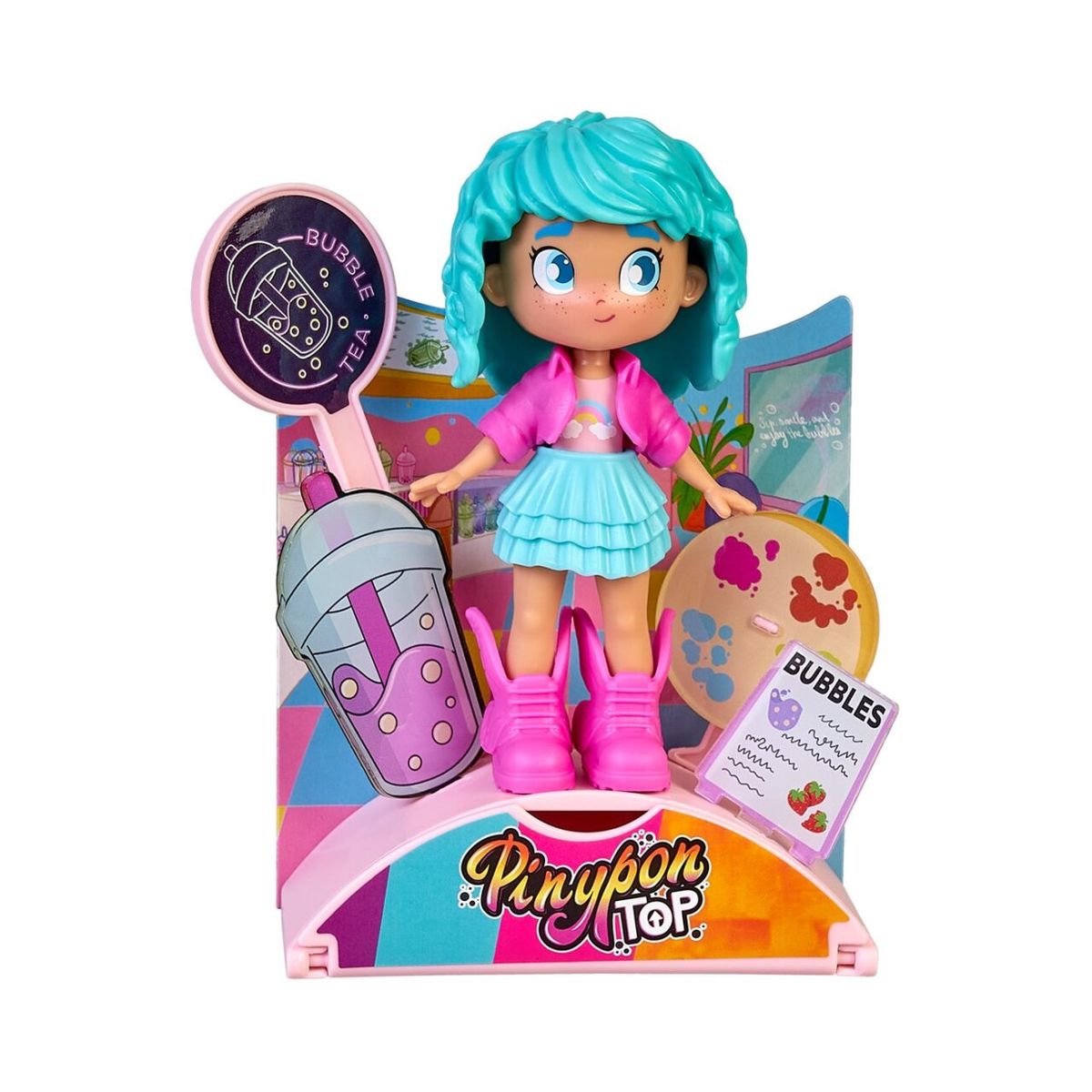 PINYPON - Muñeca Pinypon Top Té de Burbujas
