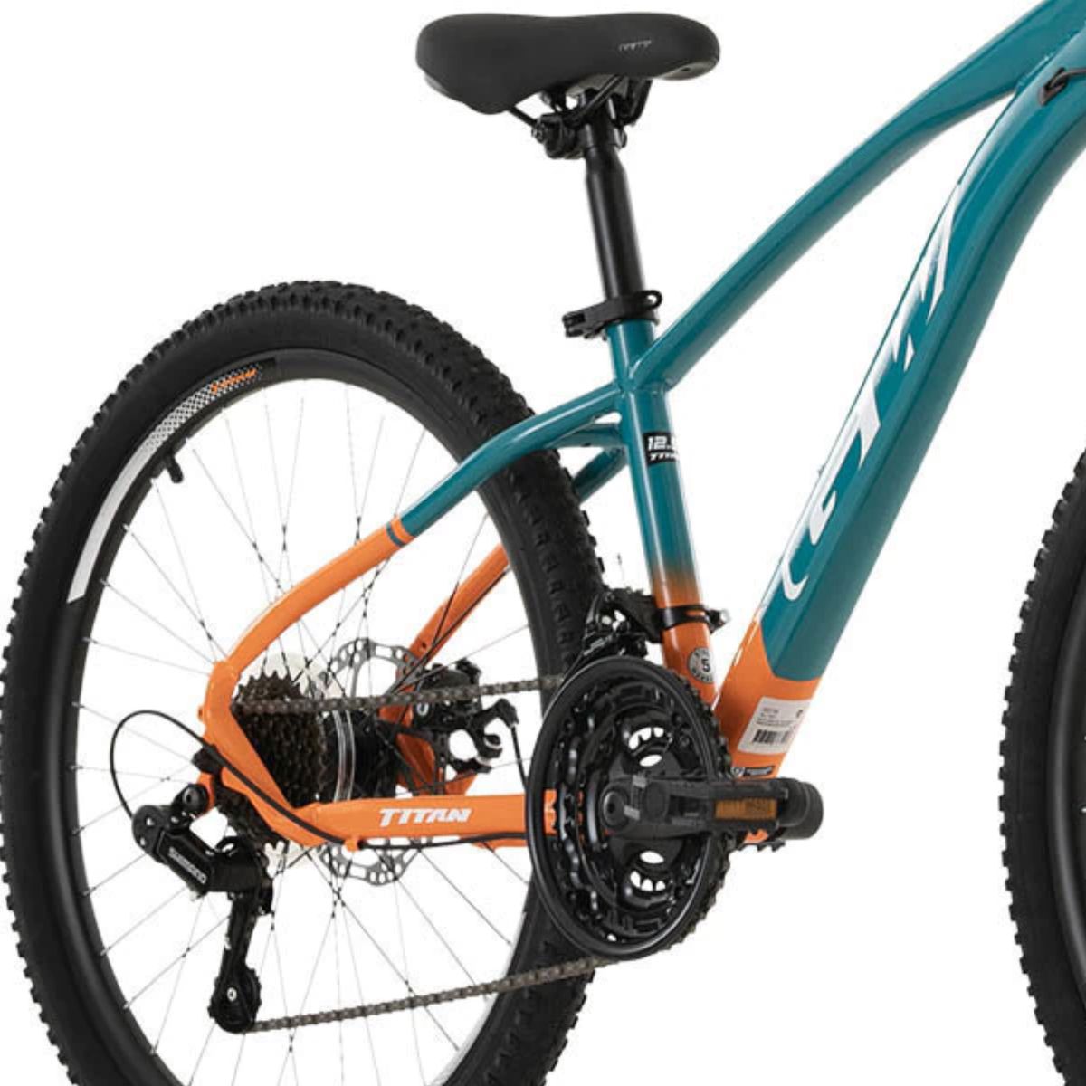 GW - BICICLETA MTB 24P 7VEL TITAN ACERO GW  VERDE/NARANJA