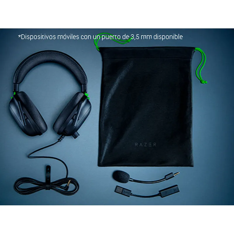 RAZER - Audifonos Razer Blackshark V2 + Usb Sound Card- Black