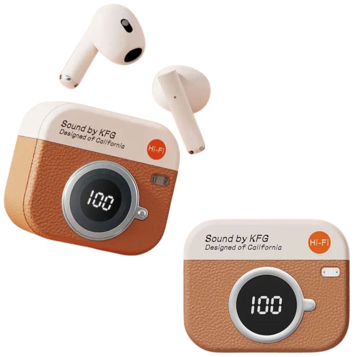 GENERICO - Audifonos Retro Audifonos Bluetooth Indicador Led Control Tactil