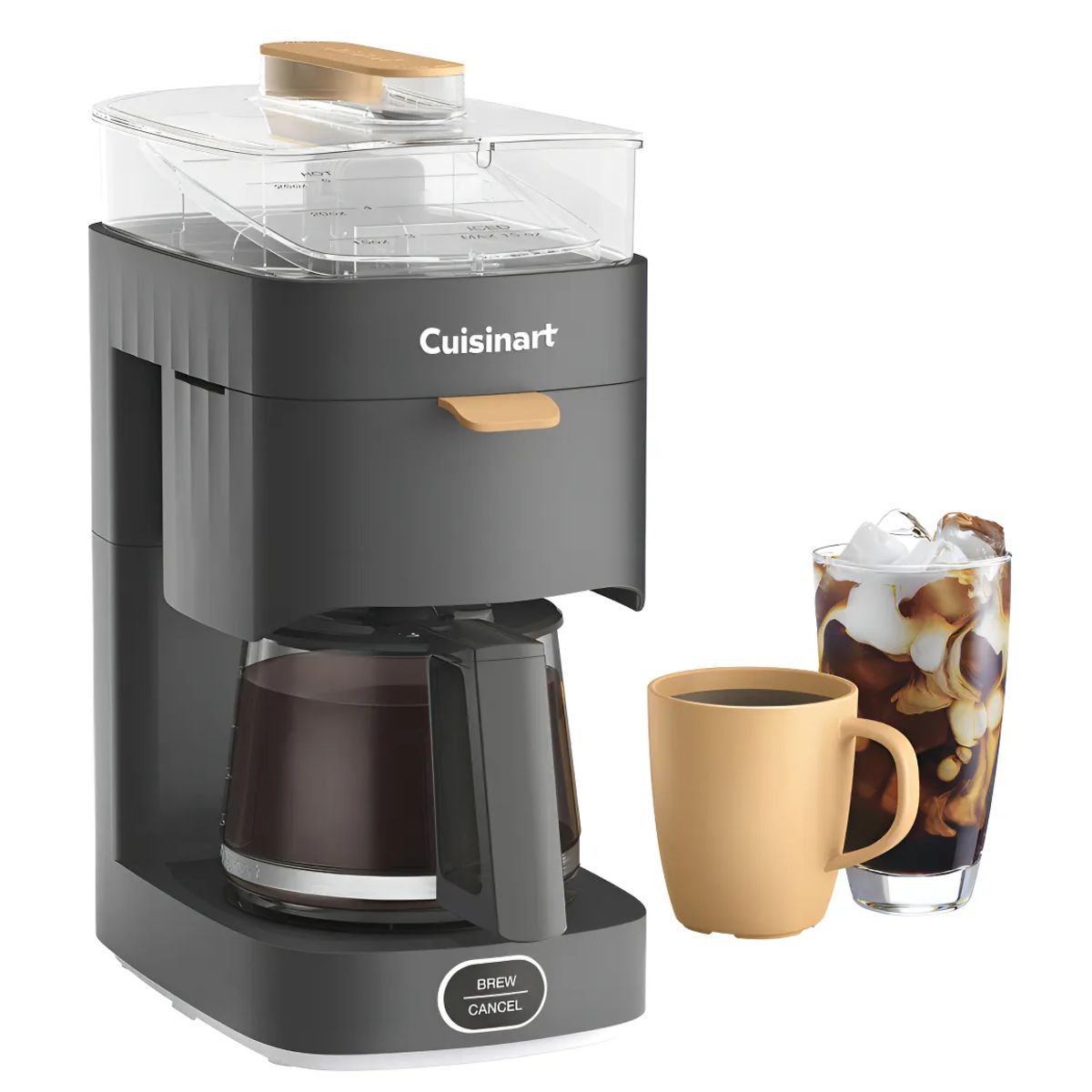 CUISINART - Cafetera + Jarra Vidrio 5 Tazas Black Cuisinart Dcc-5bk Soho