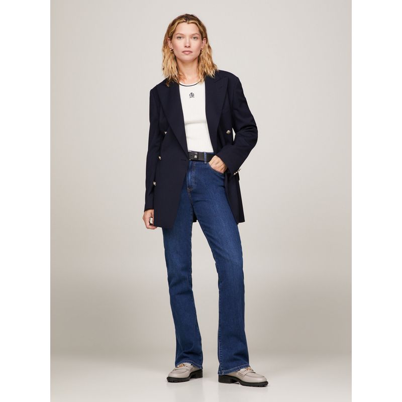 TOMMY HILFIGER - Jeans azul de talle alto con corte bootcut Tommy Hilfiger