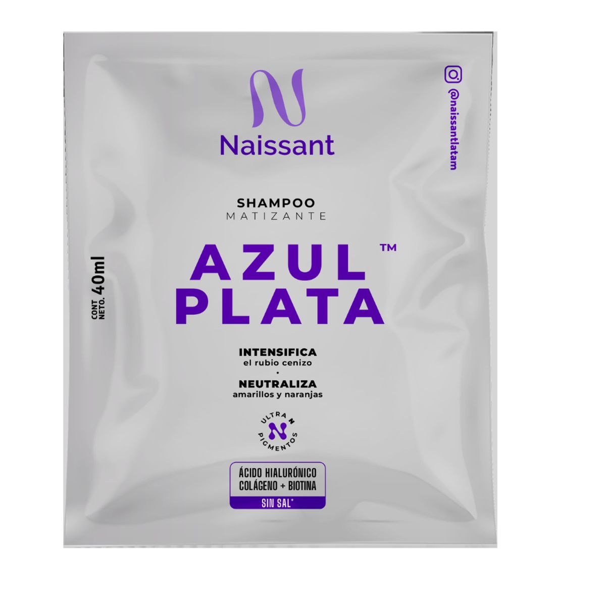 NAISSANT - Shampoo Naissant Matizante Azul Plata 40ml