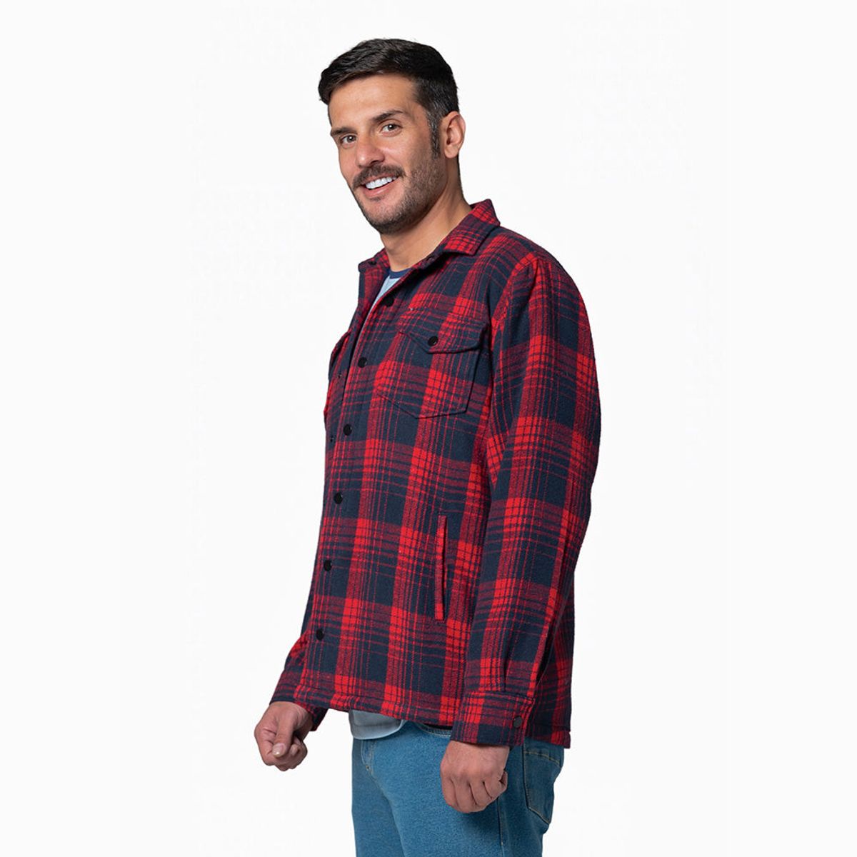 LEC LEE - Chaqueta Leñadora Acochada para Hombre Rojo Lec Lee XL