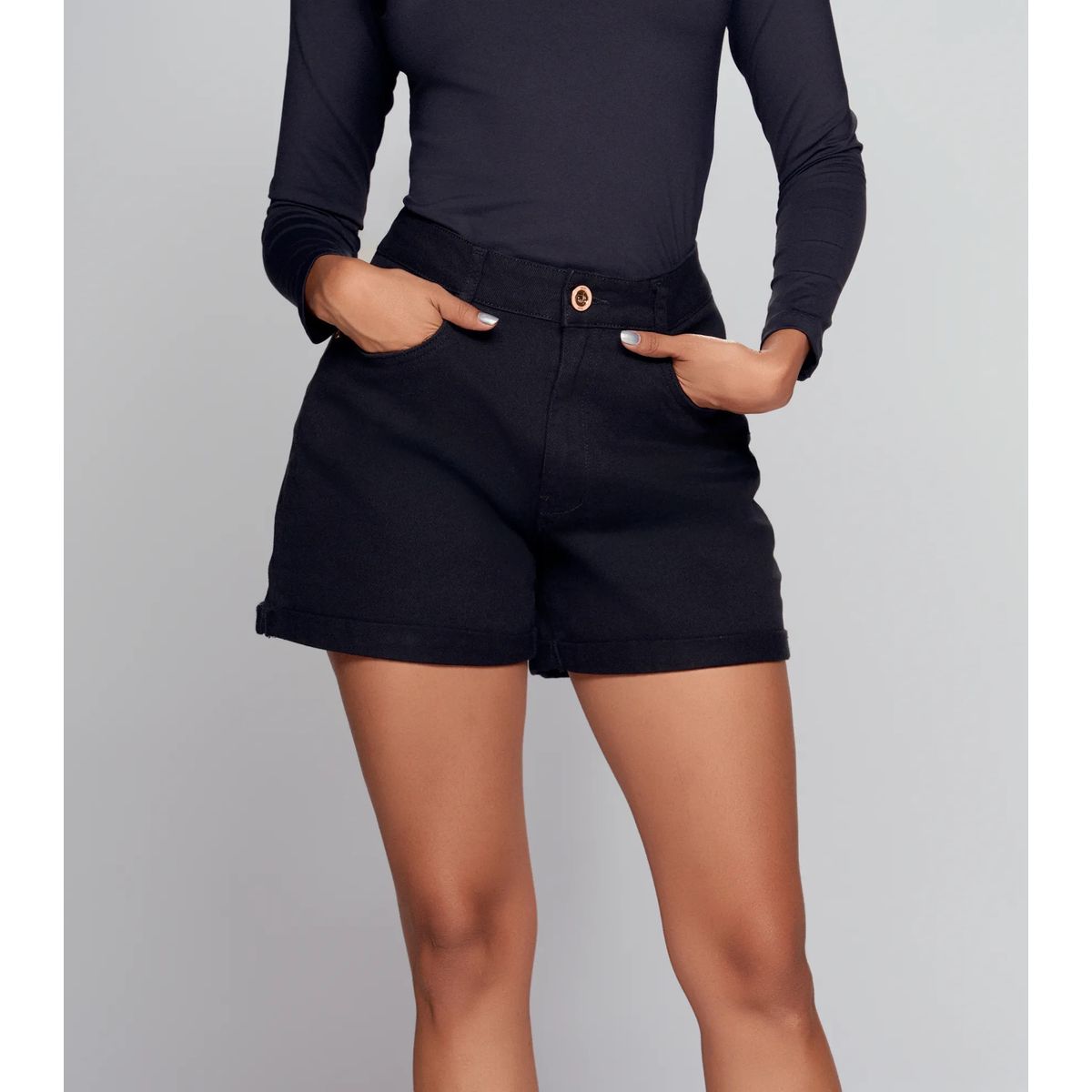 DEREK - Short Para Mujer Negro Derek