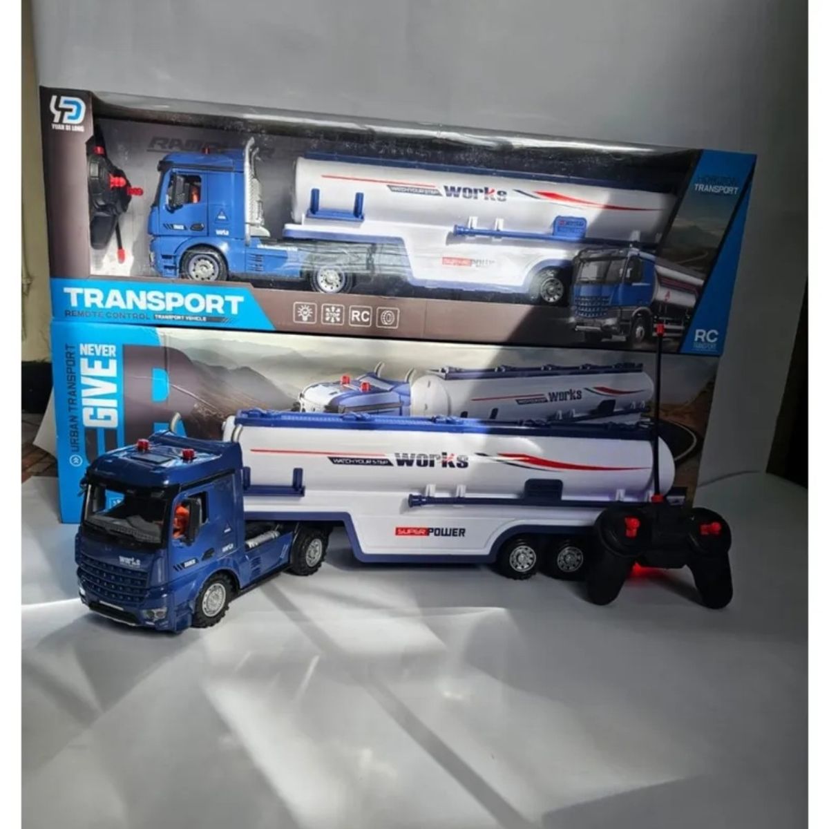 GENERICO - Tractomula a control remoto juguete camion a control remoto