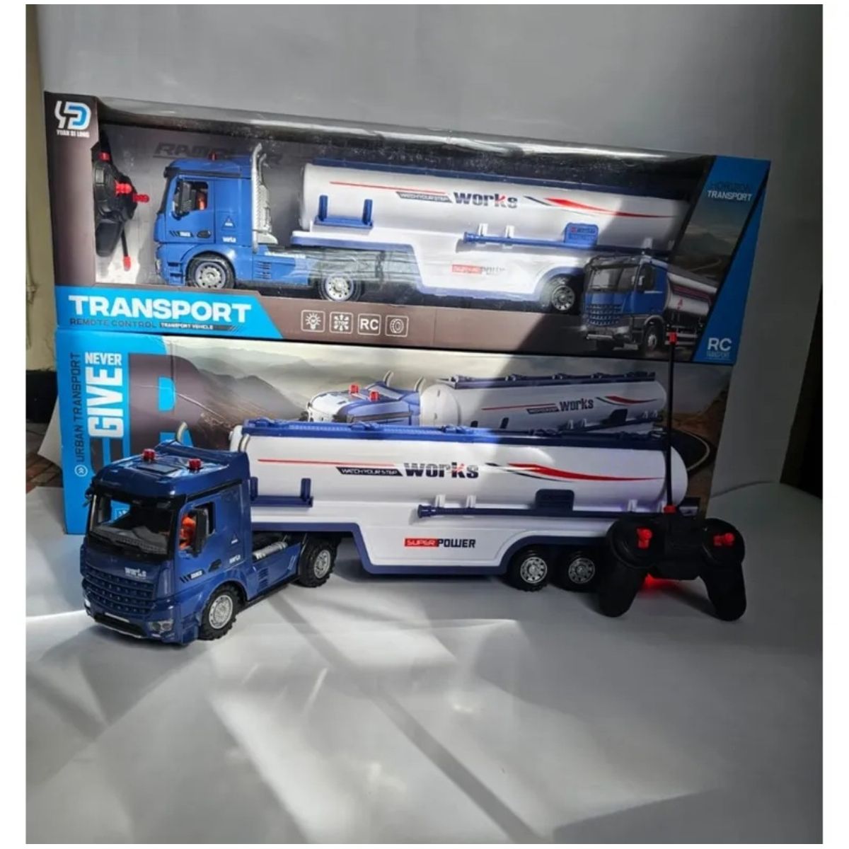 GENERICO - Tractomula a control remoto juguete camion a control remoto