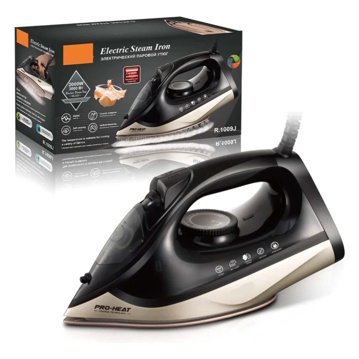 NOBELSOUND - Plancha De Vapor Para Ropa Con Placa De Cerámica